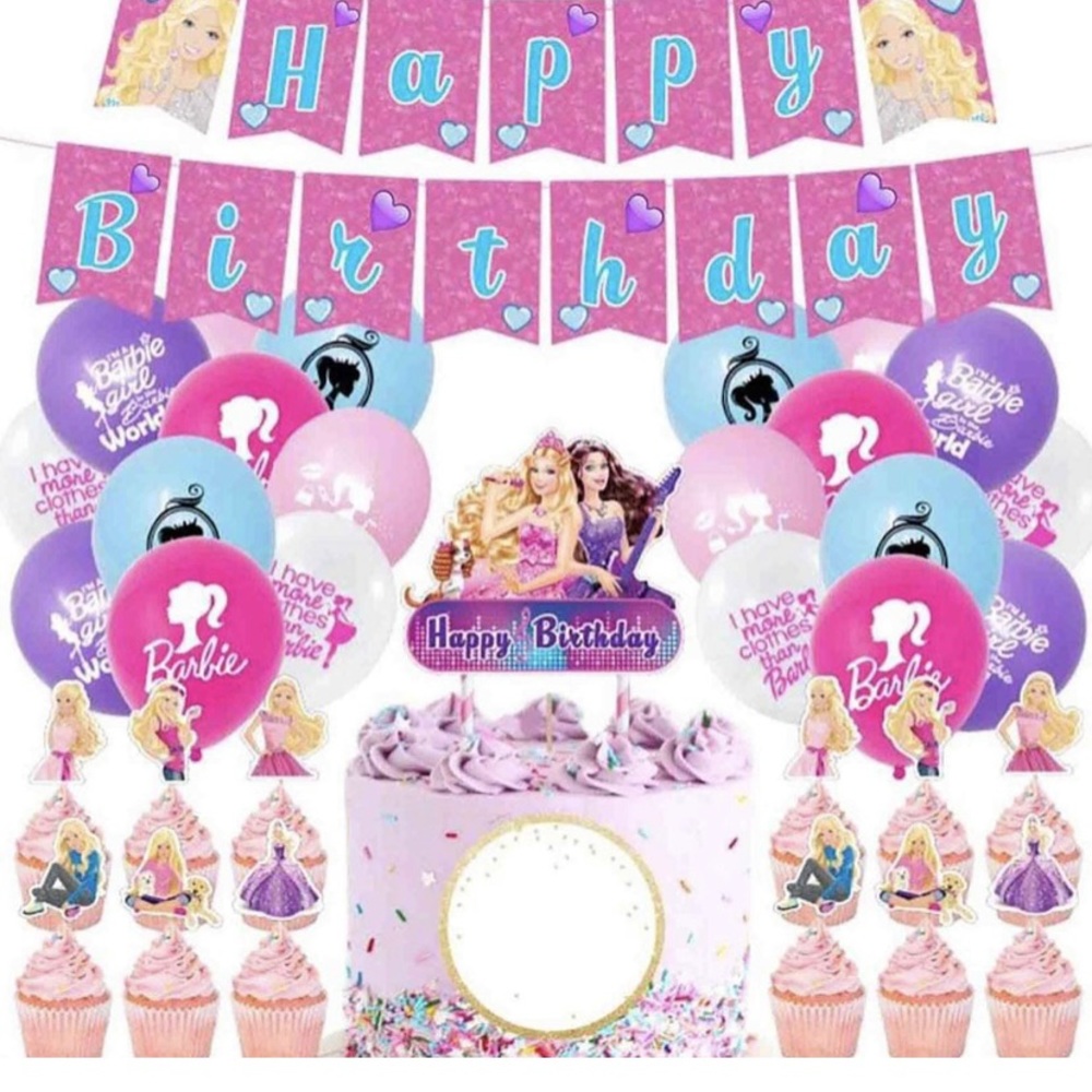 Barbie birthday decor!